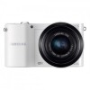 Aparat foto mirrorless  Samsung NX 1000 Alb + Kit obiectiv 20 - 50 mm + Tableta Samsung CADOU EV-NX1000BFWRO